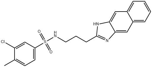 Benzenesulfonamide, 3-chloro-4-methyl-N-[3-(1H-naphth[2,3-d]imidazol-2-yl)propyl]- (9CI)|