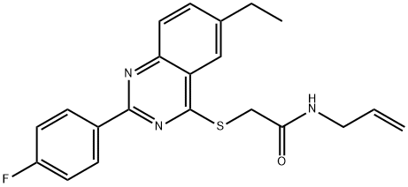 Acetamide, 2-[[6-ethyl-2-(4-fluorophenyl)-4-quinazolinyl]thio]-N-2-propenyl- (9CI) Structure