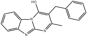 Pyrimido[1,2-a]benzimidazol-4-ol, 2-methyl-3-(phenylmethyl)- (9CI) Struktur
