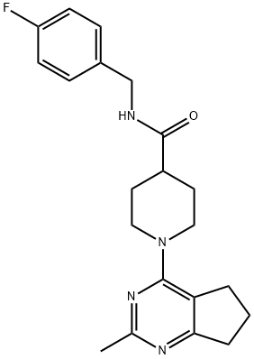606135-88-0 4-Piperidinecarboxamide, 1-(6,7-dihydro-2-methyl-5H-cyclopentapyrimidin-4-yl)-N-[(4-fluorophenyl)methyl]- (9CI)
