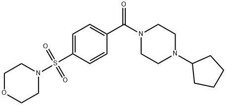 606136-27-0 Piperazine, 1-cyclopentyl-4-[4-(4-morpholinylsulfonyl)benzoyl]- (9CI)