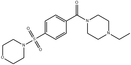 606136-28-1 Piperazine, 1-ethyl-4-[4-(4-morpholinylsulfonyl)benzoyl]- (9CI)