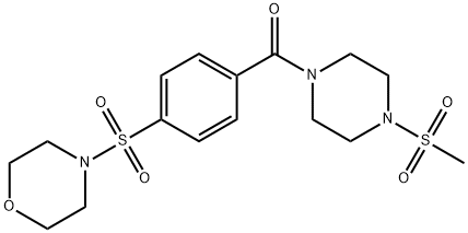 Piperazine, 1-(methylsulfonyl)-4-[4-(4-morpholinylsulfonyl)benzoyl]- (9CI),606136-31-6,结构式