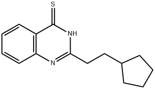 4(1H)-Quinazolinethione,2-(2-cyclopentylethyl)-,606136-43-0,结构式