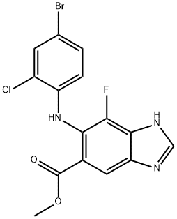 606143-46-8 5-((4-溴-2-氯苯基)氨基)-4-氟-1H-苯并[D]咪唑-6-羧酸甲酯