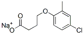 sodium 4-(4-chloro-o-tolyloxy)butyrate Structure