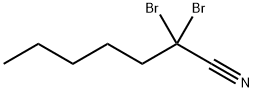 2,2-DIBROMOHEPTANITRILE Structure