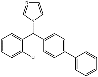 1-[[1,1'-ビフェニル]-4-イル(2-クロロフェニル)メチル]-1H-イミダゾール 化学構造式