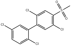 4-Methylsulfonyl-2,2',5,5'-tetrachlorobiphenyl Structure