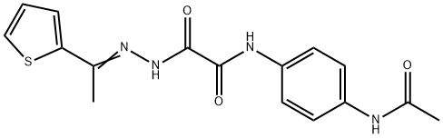 606483-40-3 Acetic acid, [[4-(acetylamino)phenyl]amino]oxo-, [1-(2-thienyl)ethylidene]hydrazide (9CI)