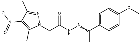 1H-Pyrazole-1-aceticacid,3,5-dimethyl-4-nitro-,[1-(4-methoxyphenyl)ethylidene]hydrazide(9CI),606484-14-4,结构式