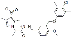 606484-75-7 1H-Pyrazole-1-aceticacid,alpha,3,5-trimethyl-4-nitro-,[[3-[(4-chloro-3,5-dimethylphenoxy)methyl]-4-methoxyphenyl]methylene]hydrazide(9CI)
