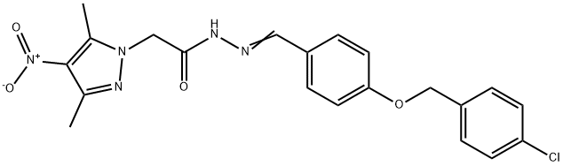 606485-00-1 1H-Pyrazole-1-aceticacid,3,5-dimethyl-4-nitro-,[[4-[(4-chlorophenyl)methoxy]phenyl]methylene]hydrazide(9CI)