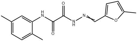 Acetic acid, [(2,5-dimethylphenyl)amino]oxo-, [(5-methyl-2-furanyl)methylene]hydrazide (9CI),606485-43-2,结构式
