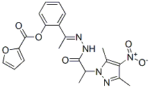 1H-Pyrazole-1-aceticacid,alpha,3,5-trimethyl-4-nitro-,[1-[2-[(2-furanylcarbonyl)oxy]phenyl]ethylidene]hydrazide(9CI)|