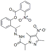 1H-Pyrazole-1-aceticacid,alpha,3,5-trimethyl-4-nitro-,[1-[2-[(2-nitrobenzoyl)oxy]phenyl]ethylidene]hydrazide(9CI)|