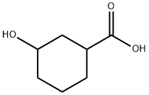 Cyclohexanecarboxylic acid, 3-hydroxy- Structure