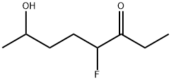 3-Octanone,  4-fluoro-7-hydroxy- Struktur