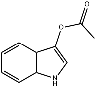 1H-Indol-3-ol,3a,7a-dihydro-,acetate(ester)(9CI),606492-37-9,结构式