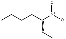 3-ニトロ-2-ヘプテン 化学構造式
