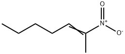 2-ニトロ-2-ヘプテン 化学構造式