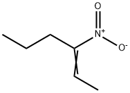 3-ニトロ-2-ヘキセン 化学構造式