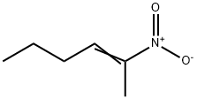 2-ニトロ-2-ヘキセン 化学構造式