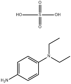 N,N-ジエチル-1,4-ベンゼンジアミン/硫酸,(1:x) 化学構造式