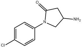 4-アミノ-1-(4-クロロフェニル)-2-ピロリジノン塩酸塩 化学構造式