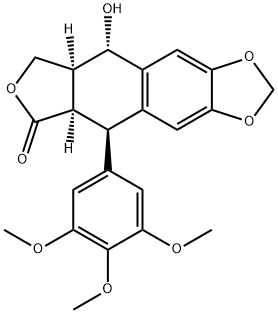 异苦鬼臼毒素, 60660-50-6, 结构式