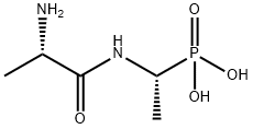 [(R)-1-[(L-アラニル)アミノ]エチル]ホスホン酸 化学構造式