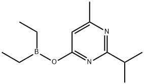 Diethyl[(6-methyl-2-isopropylpyrimidin-4-yl)oxy]borane Structure
