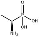 (R)-1-アミノエチルホスホン酸 化学構造式