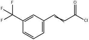 3-[3-(TRIFLUOROMETHYL)PHENYL]-2-PROPENOYLHLORIDE Struktur