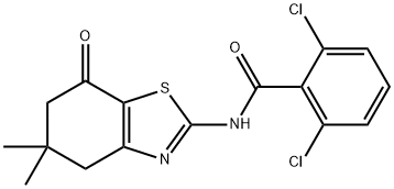 Benzamide, 2,6-dichloro-N-(4,5,6,7-tetrahydro-5,5-dimethyl-7-oxo-2-benzothiazolyl)- (9CI) Structure