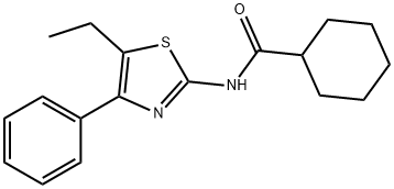 Cyclohexanecarboxamide, N-(5-ethyl-4-phenyl-2-thiazolyl)- (9CI)|CYCLOHEXANECARBOXAMIDE, N-(5-ETHYL-4-PHENYL-2-THIAZOLYL)- (9CI)