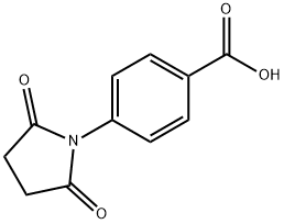 4-(2,5-ジオキソピロリジン-1-イル)安息香酸 化学構造式