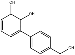 3,5-Cyclohexadiene-1,2-diol, 3-[4-(hydroxymethyl)phenyl]- (9CI) Struktur