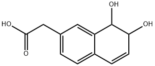 2-Naphthaleneacetic acid, 7,8-dihydro-7,8-dihydroxy- (9CI) Structure