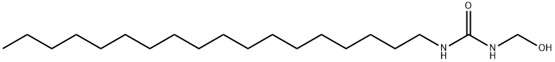 N-ヒドロキシメチル-N'-オクタデシル尿素 化学構造式