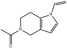 1H-Pyrrolo[3,2-c]pyridine,  5-acetyl-1-ethenyl-4,5,6,7-tetrahydro-  (9CI) Struktur