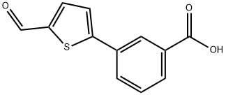 3-(5-Formylthiophen-2-yl)benzoic acid Structure
