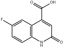 6-FLUORO-2-HYDROXYQUINOLINE-4-CARBOXYLIC ACID Struktur