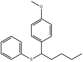 1-(4-Methoxyphenyl)-1-phenylthiopentane Structure