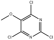 2,4,6-三氯-5-甲氧基嘧啶 结构式
