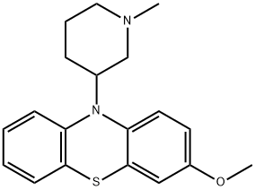 3-Methoxy-10-(1-methyl-3-piperidinyl)-10H-phenothiazine Structure