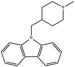 9-(1-Methyl-4-piperidyl)methyl-9H-carbazole Struktur
