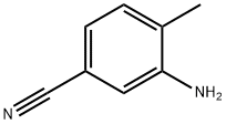 3-Amino-4-methylbenzonitrile 化学構造式