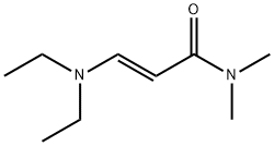 (E)-3-ジエチルアミノ-N,N-ジメチルプロペンアミド 化学構造式