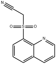 (8-Quinolylsulfonyl)acetonitrile Structure